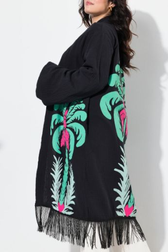 Moda za polnejše Kimono s resama plus velikost, xxl, Ulla Popken in Johann Popken (JP1880)