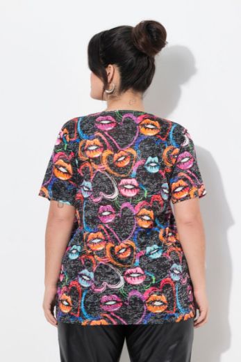 Moda za polnejše Majica kratkih rukava plus velikost, xxl, Ulla Popken in Johann Popken (JP1880)