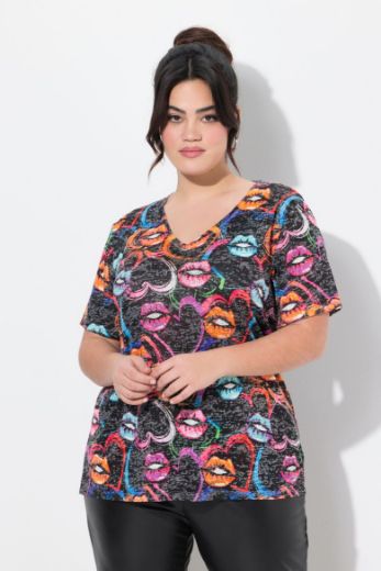 Moda za polnejše Majica kratkih rukava plus velikost, xxl, Ulla Popken in Johann Popken (JP1880)