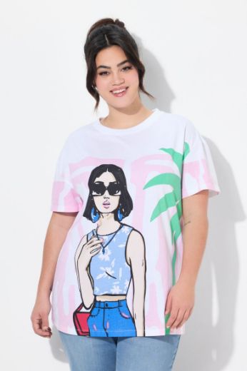 Moda za polnejše Majica kratkih rukava plus velikost, xxl, Ulla Popken in Johann Popken (JP1880)