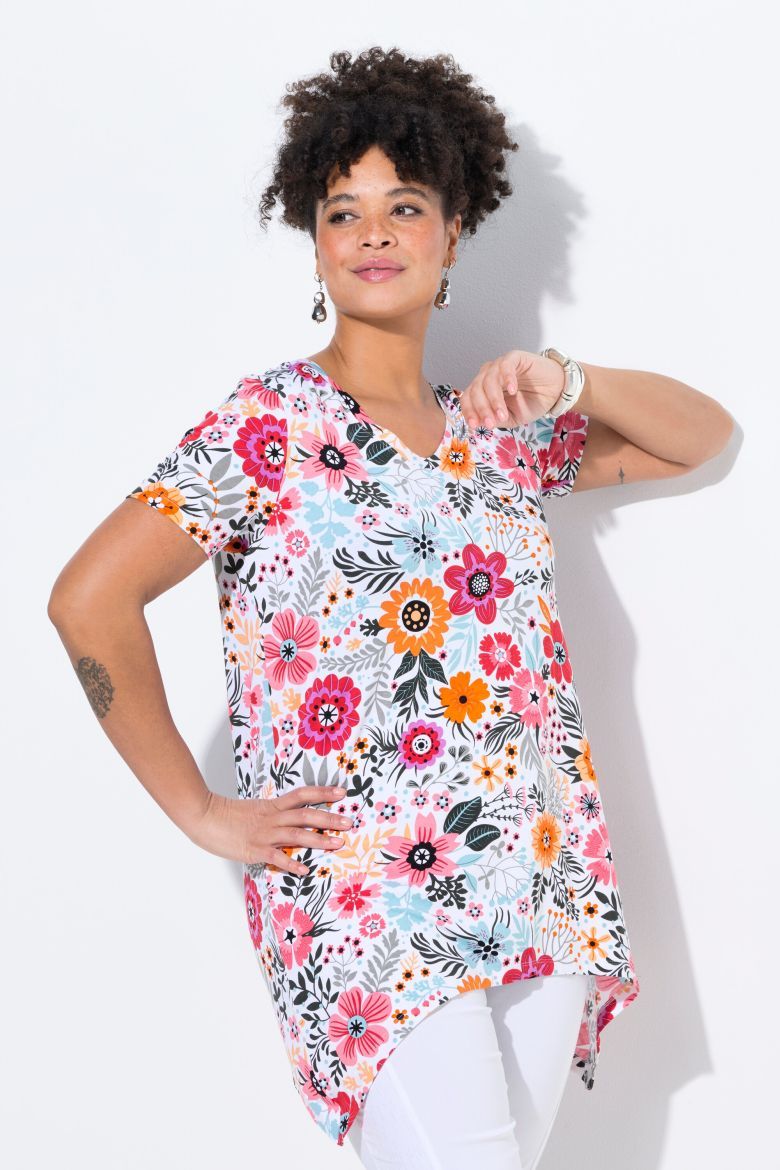 Moda za polnejše Košulja cvjetnog uzorka plus velikost, xxl, Ulla Popken in Johann Popken (JP1880)