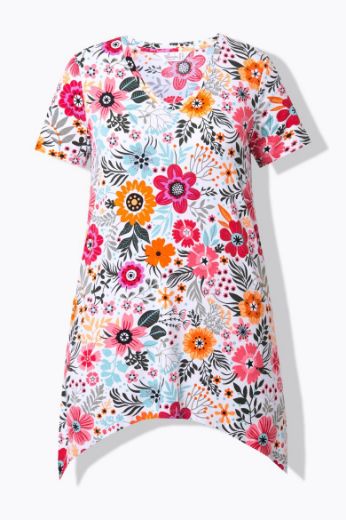 Moda za polnejše Košulja cvjetnog uzorka plus velikost, xxl, Ulla Popken in Johann Popken (JP1880)