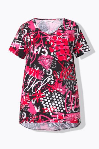 Moda za polnejše Majica kratkih rukava plus velikost, xxl, Ulla Popken in Johann Popken (JP1880)