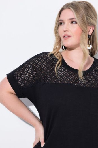 Moda za polnejše Majica kratkih rukava plus velikost, xxl, Ulla Popken in Johann Popken (JP1880)