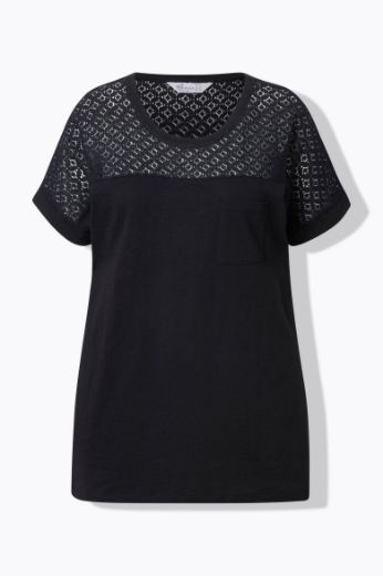 Moda za polnejše Majica kratkih rukava plus velikost, xxl, Ulla Popken in Johann Popken (JP1880)