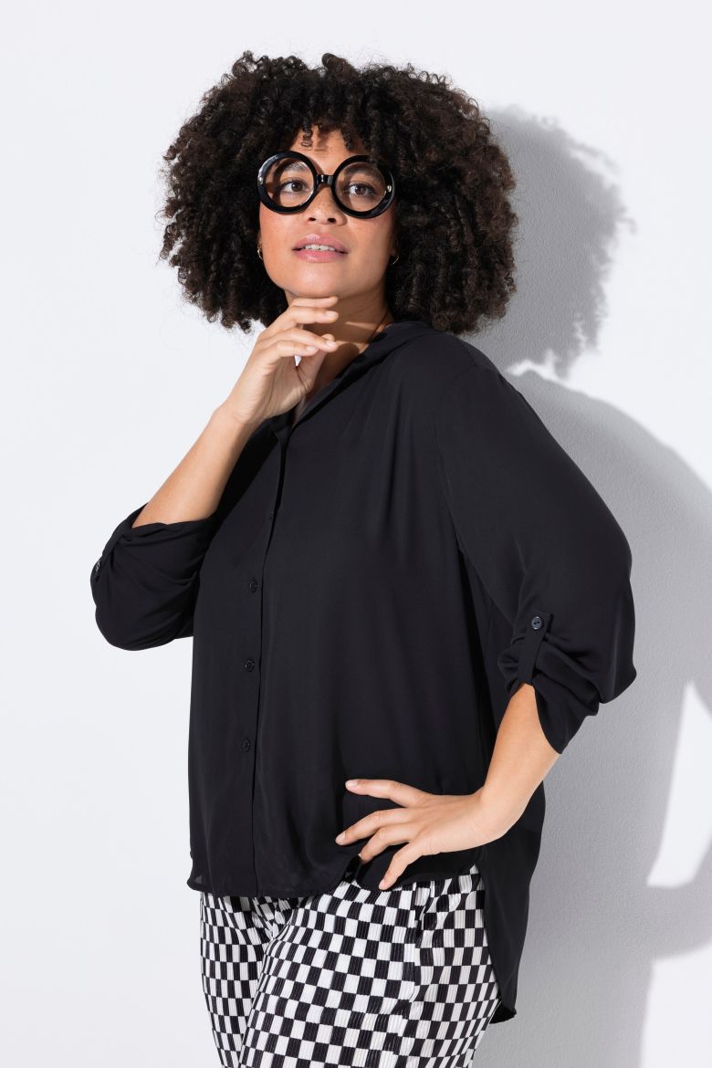 Moda za polnejše Bluza s kapuljačom plus velikost, xxl, Ulla Popken in Johann Popken (JP1880)