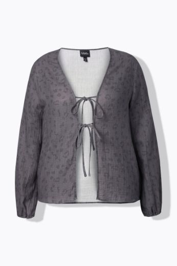 Moda za polnejše Kardigan od muslina s leopard uzorkom plus velikost, xxl, Ulla Popken in Johann Popken (JP1880)