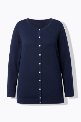 Moda za polnejše Kardigan na kopčanje plus velikost, xxl, Ulla Popken in Johann Popken (JP1880)