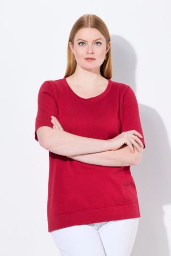 Moda za polnejše Majica kratkih rukava okruglog ovratnika plus velikost, xxl, Ulla Popken in Johann Popken (JP1880)