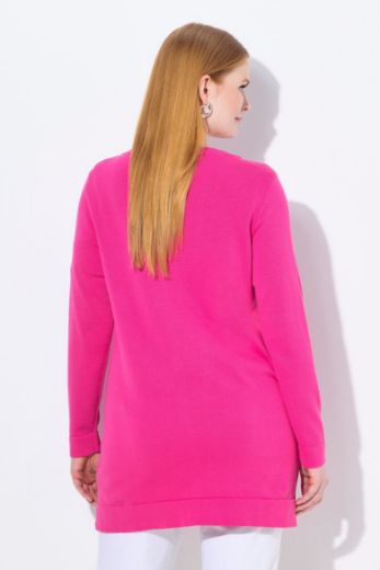 Moda za polnejše Kardigan na kopčanje dužeg kroja plus velikost, xxl, Ulla Popken in Johann Popken (JP1880)