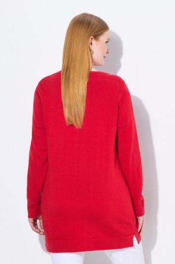 Moda za polnejše Kardigan na kopčanje dužeg kroja plus velikost, xxl, Ulla Popken in Johann Popken (JP1880)