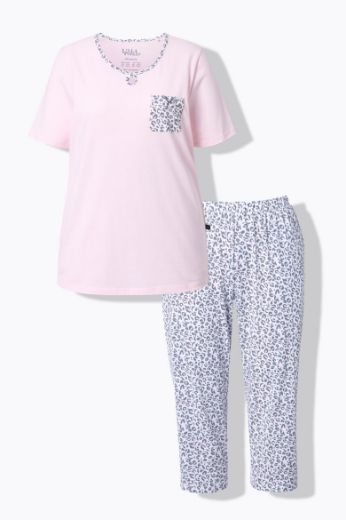 Moda za polnejše Pidžama s leopard uzorkom plus velikost, xxl, Ulla Popken in Johann Popken (JP1880)