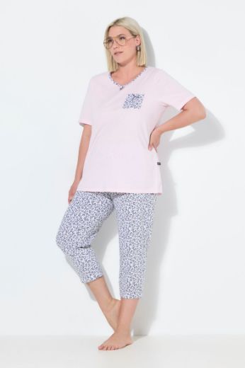 Moda za polnejše Pidžama s leopard uzorkom plus velikost, xxl, Ulla Popken in Johann Popken (JP1880)