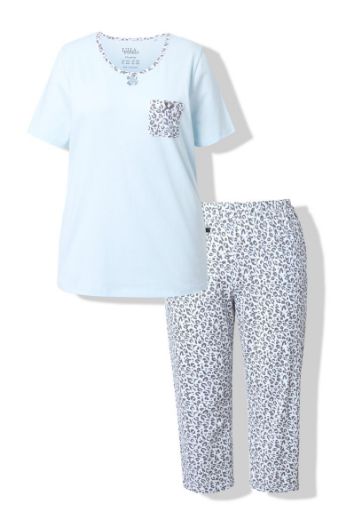 Moda za polnejše Pidžama s leopard uzorkom plus velikost, xxl, Ulla Popken in Johann Popken (JP1880)