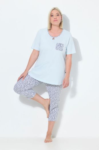 Moda za polnejše Pidžama s leopard uzorkom plus velikost, xxl, Ulla Popken in Johann Popken (JP1880)