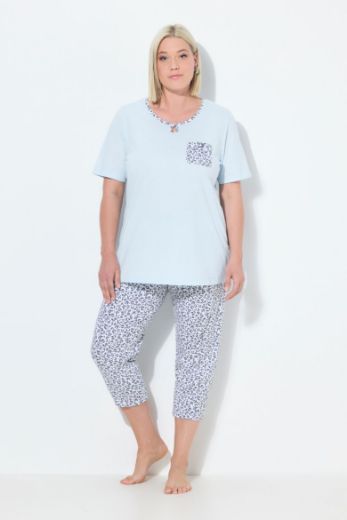 Moda za polnejše Pidžama s leopard uzorkom plus velikost, xxl, Ulla Popken in Johann Popken (JP1880)