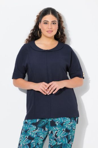 Moda za polnejše Bluza polu rukava od mješavine lana plus velikost, xxl, Ulla Popken in Johann Popken (JP1880)