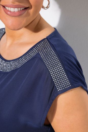 Moda za polnejše Majica kratkih rukava okruglog ovratnika plus velikost, xxl, Ulla Popken in Johann Popken (JP1880)
