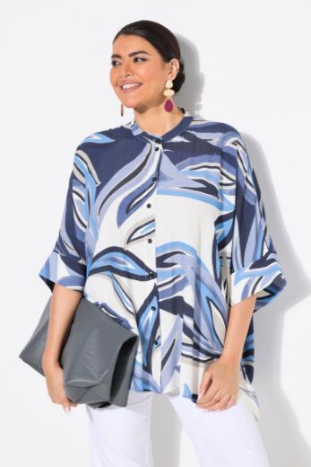 Moda za polnejše Bluza 3/4 rukava šireg kroja plus velikost, xxl, Ulla Popken in Johann Popken (JP1880)