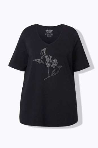 Moda za polnejše Majica kratkih rukava V ovratnika plus velikost, xxl, Ulla Popken in Johann Popken (JP1880)