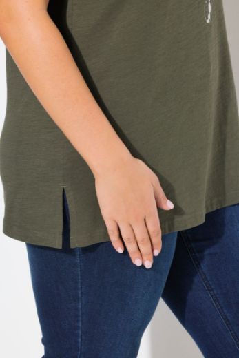 Moda za polnejše Majica kratkih rukava V ovratnika plus velikost, xxl, Ulla Popken in Johann Popken (JP1880)