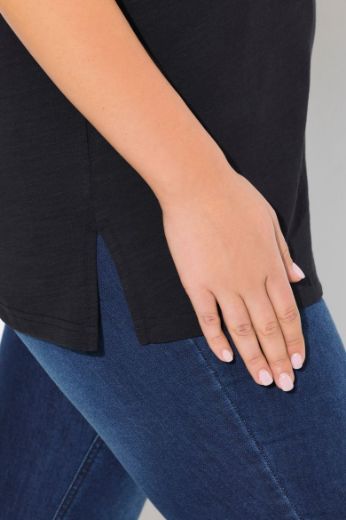 Moda za polnejše Majica kratkih rukava V ovratnika plus velikost, xxl, Ulla Popken in Johann Popken (JP1880)