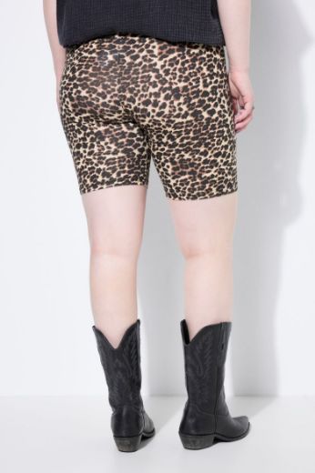 Moda za polnejše Tajice kratkih nogavica  s leopard uzorkom plus velikost, xxl, Ulla Popken in Johann Popken (JP1880)