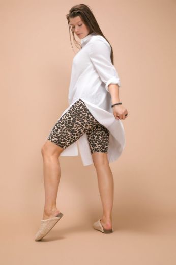 Moda za polnejše Tajice kratkih nogavica  s leopard uzorkom plus velikost, xxl, Ulla Popken in Johann Popken (JP1880)