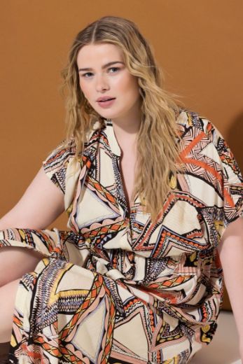 Moda za polnejše Haljina maxi A kroja plus velikost, xxl, Ulla Popken in Johann Popken (JP1880)