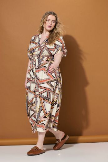 Moda za polnejše Haljina maxi A kroja plus velikost, xxl, Ulla Popken in Johann Popken (JP1880)