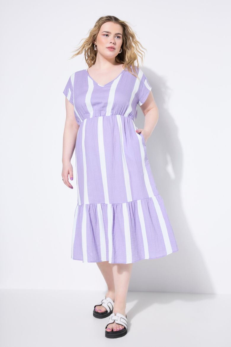 Moda za polnejše Haljina midi A kroja plus velikost, xxl, Ulla Popken in Johann Popken (JP1880)