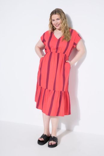 Moda za polnejše Haljina midi A kroja plus velikost, xxl, Ulla Popken in Johann Popken (JP1880)