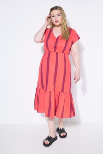 Moda za polnejše Haljina midi A kroja plus velikost, xxl, Ulla Popken in Johann Popken (JP1880)