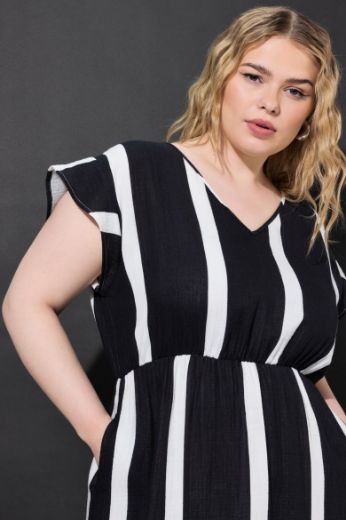 Moda za polnejše Haljina midi A kroja plus velikost, xxl, Ulla Popken in Johann Popken (JP1880)