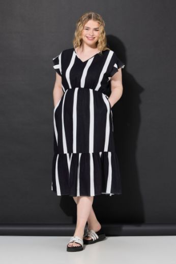 Moda za polnejše Haljina midi A kroja plus velikost, xxl, Ulla Popken in Johann Popken (JP1880)