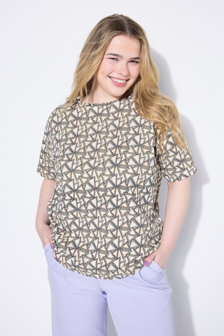 Moda za polnejše Majica kratkih rukava plus velikost, xxl, Ulla Popken in Johann Popken (JP1880)