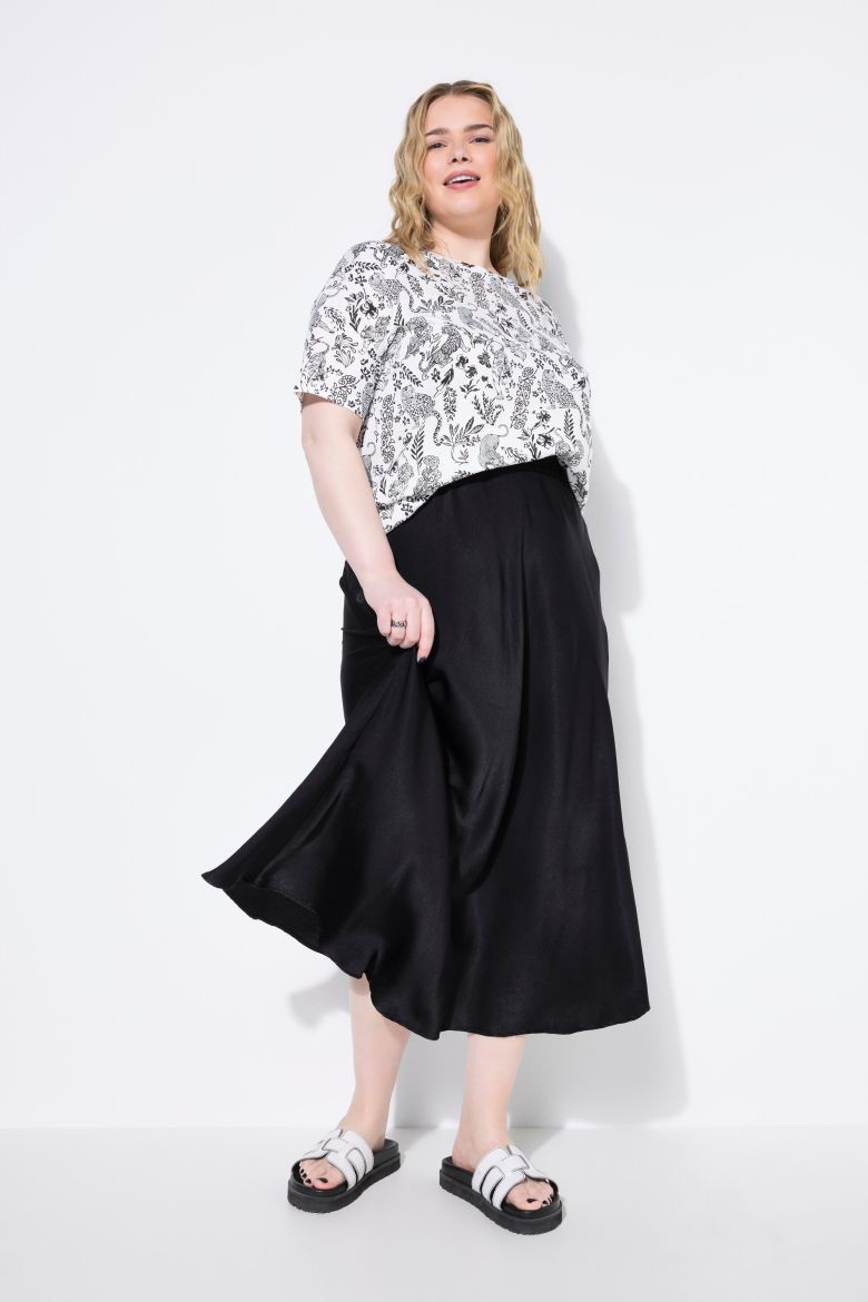 Moda za polnejše Suknja midi A kroja plus velikost, xxl, Ulla Popken in Johann Popken (JP1880)