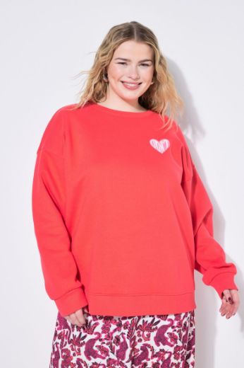 Moda za polnejše Pulover dugih rukava okruglog ovratnika plus velikost, xxl, Ulla Popken in Johann Popken (JP1880)