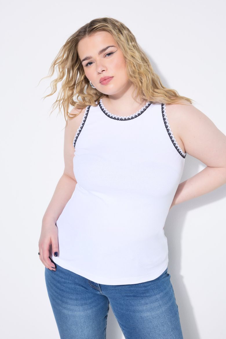 Moda za polnejše Majica bez rukava plus velikost, xxl, Ulla Popken in Johann Popken (JP1880)