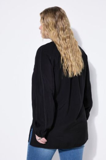Moda za polnejše Bluza A kroja s pletenim detaljima plus velikost, xxl, Ulla Popken in Johann Popken (JP1880)