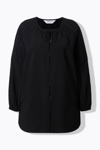Moda za polnejše Bluza A kroja s pletenim detaljima plus velikost, xxl, Ulla Popken in Johann Popken (JP1880)