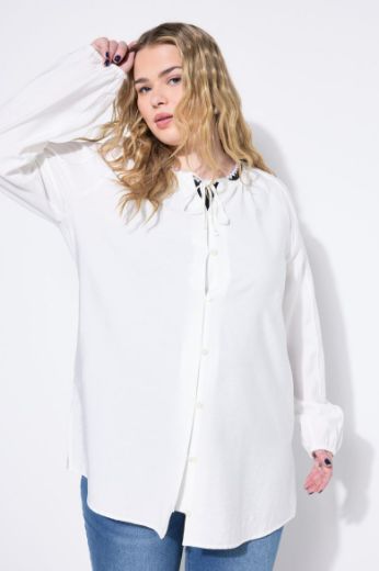 Moda za polnejše Bluza A kroja s pletenim detaljima plus velikost, xxl, Ulla Popken in Johann Popken (JP1880)