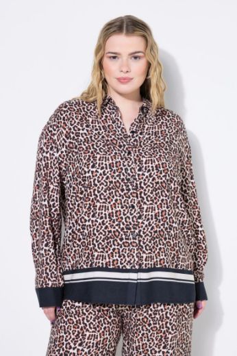 Moda za polnejše Bluza šireg kroja s leopard uzorkom plus velikost, xxl, Ulla Popken in Johann Popken (JP1880)