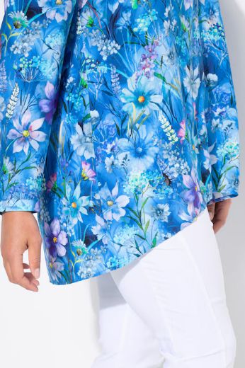 Moda za polnejše Bluza dugi rukavi A-kroja, cvjetni print plus velikost, xxl, Ulla Popken in Johann Popken (JP1880)