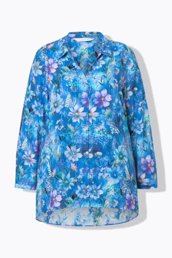 Moda za polnejše Bluza dugi rukavi A-kroja, cvjetni print plus velikost, xxl, Ulla Popken in Johann Popken (JP1880)