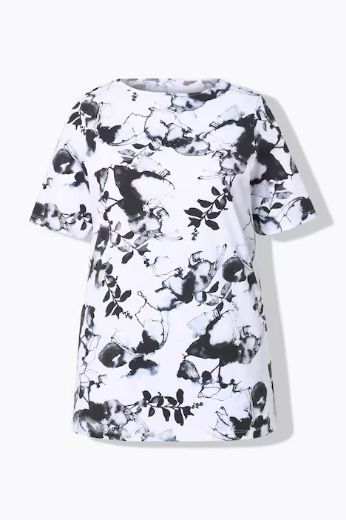 Moda za polnejše Majica cvijetni print plus velikost, xxl, Ulla Popken in Johann Popken (JP1880)
