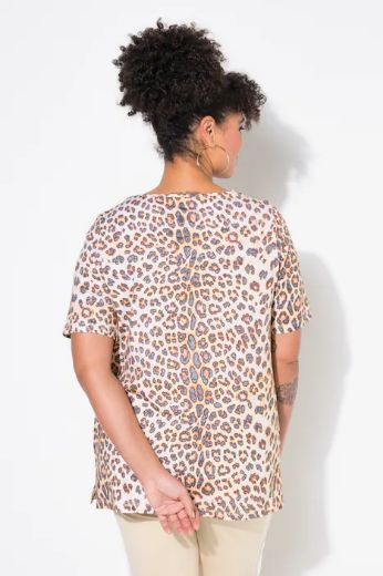 Moda za polnejše Majica leopard print plus velikost, xxl, Ulla Popken in Johann Popken (JP1880)