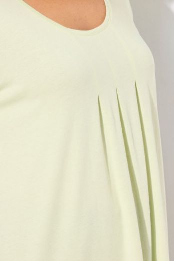 Moda za polnejše Majica s naborima duži model plus velikost, xxl, Ulla Popken in Johann Popken (JP1880)