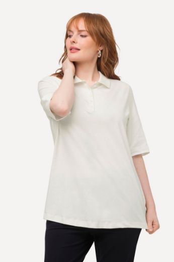 Moda za polnejše Majica Polo kratkih rukava plus velikost, xxl, Ulla Popken in Johann Popken (JP1880)