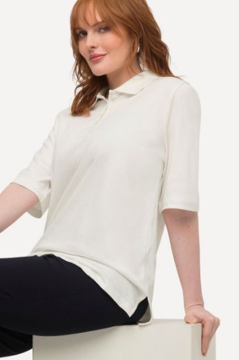 Moda za polnejše Majica Polo kratkih rukava plus velikost, xxl, Ulla Popken in Johann Popken (JP1880)